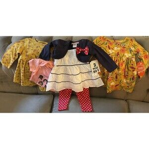 New Baby Girl Clothes Mixed Lot Dresses Size 12 Months 12M